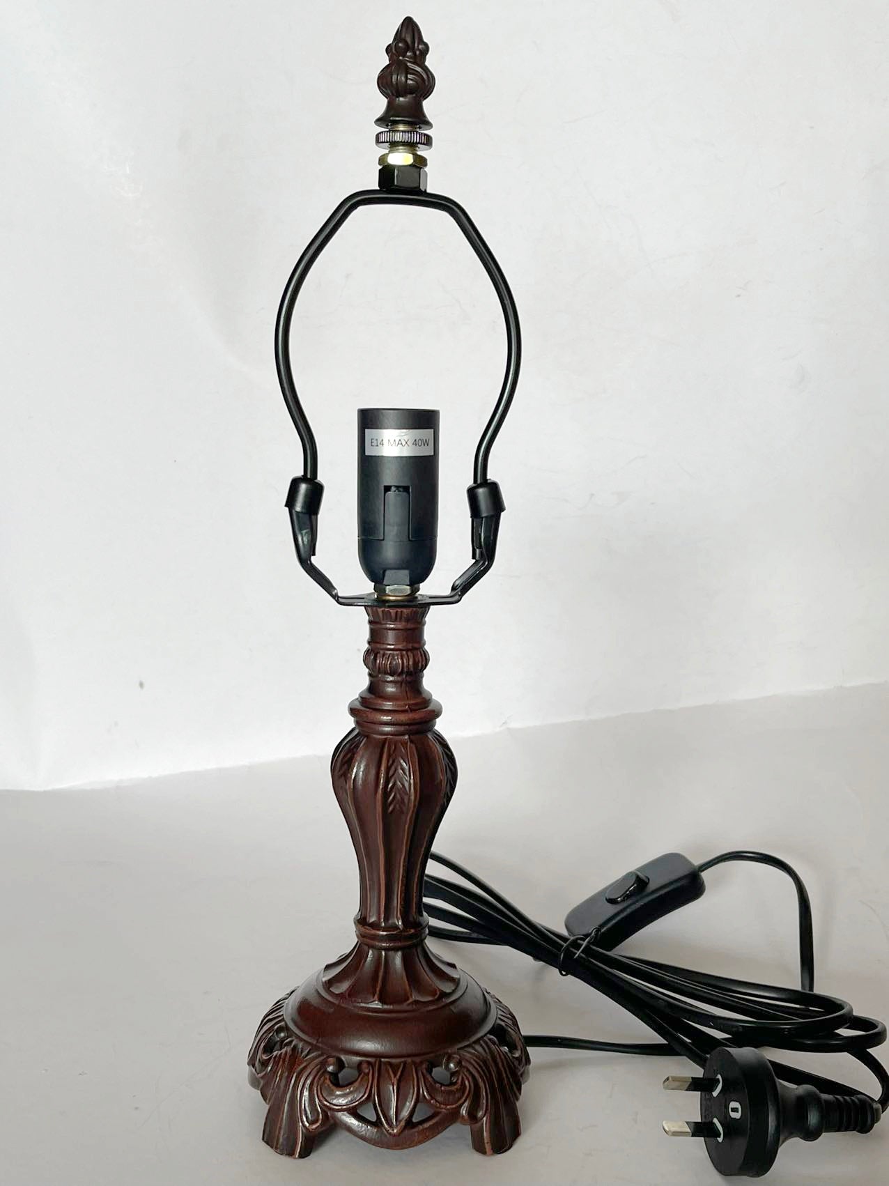 Metal Vintage Lamp Base  for 8" Wide Tiffany Mini Table Lamp Metal Vintage Lamp Base  for 8" Wide Tiffany Mini Table Lamp