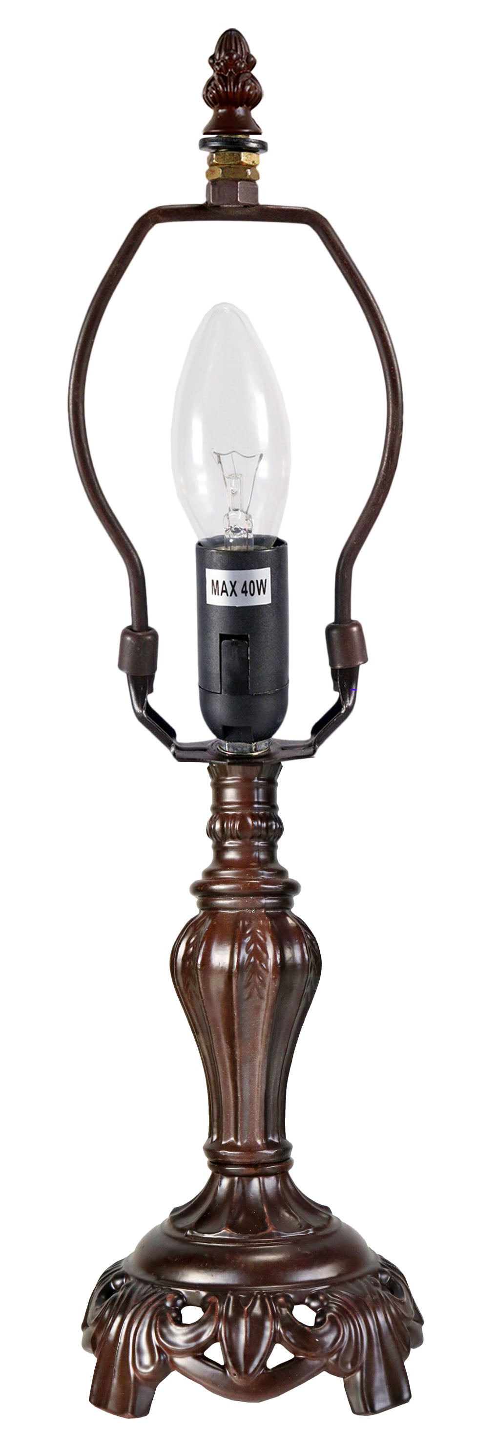 Metal Vintage Lamp Base  for 8" Wide Tiffany Mini Table Lamp Metal Vintage Lamp Base  for 8" Wide Tiffany Mini Table Lamp