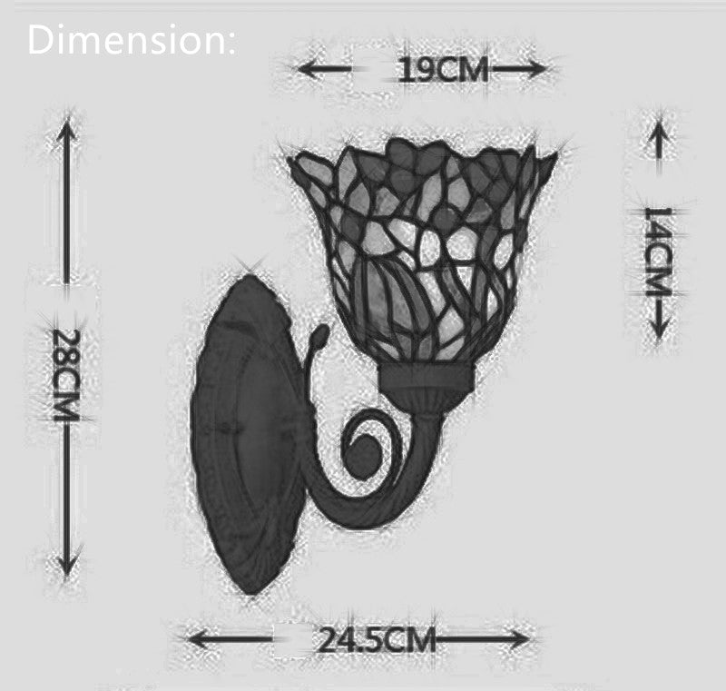 Flower Style  Tiffany Wall up lights wall Sconce Flower Style  Tiffany Wall up lights wall Sconce