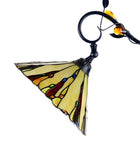 13" Curved line design Stained Glass Edwardian Bridge Arm Tiffany Floor Lamp 13" Curved line design Stained Glass Edwardian Bridge Arm Tiffany Floor Lamp