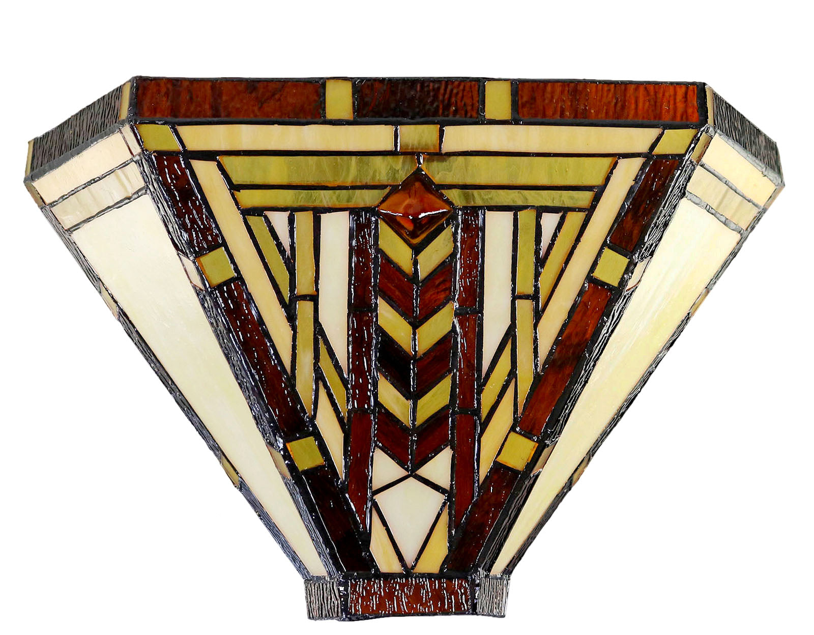 Art Noumea Geometric shape Stained Glass Tiffany Wall Light Wall Sconce Art Noumea Geometric shape Stained Glass Tiffany Wall Light Wall Sconce