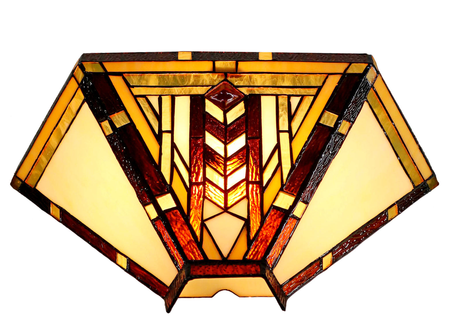 Art Noumea Geometric shape Stained Glass Tiffany Wall Light Wall Sconce