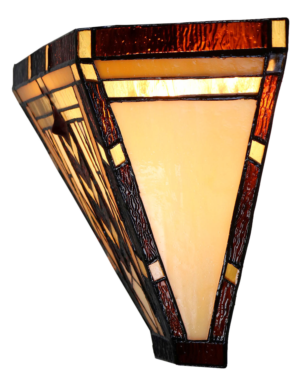 Art Noumea Geometric shape Stained Glass Tiffany Wall Light Wall Sconce Art Noumea Geometric shape Stained Glass Tiffany Wall Light Wall Sconce