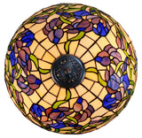 18" Blue Sweet pea blossoms Stained Glass Tiffany Floor Lamp 18" Blue Sweet pea blossoms Stained Glass Tiffany Floor Lamp
