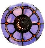 Cute  8" Blue Baroque Style curved Glass Tiffany Mini Lamp Cute  8" Blue Baroque Style curved Glass Tiffany Mini Lamp