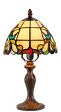 8" Victorian Style Joanne Tiffany Mini Table Lamp 8" Victorian Style Joanne Tiffany Mini Table Lamp