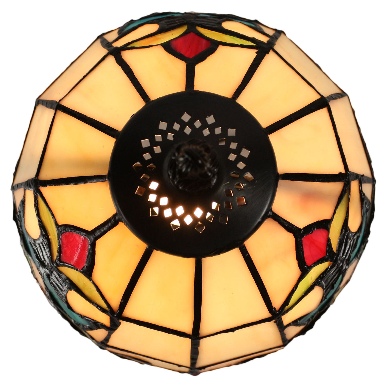 8" Victorian Style Joanne Tiffany Mini Table Lamp 8" Victorian Style Joanne Tiffany Mini Table Lamp