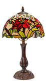 Amazing Oriental Lily  Style Stained Glass Leadlight Tiffany  Desk Lamp Amazing Oriental Lily  Style Stained Glass Leadlight Tiffany  Desk Lamp