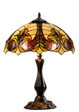 16" Large Amor Ivory Victorian Style Tiffany Table Lamp 16" Large Amor Ivory Victorian Style Tiffany Table Lamp