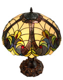 16" Large Amor Ivory Victorian Style Tiffany Table Lamp 16" Large Amor Ivory Victorian Style Tiffany Table Lamp