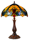 16" Large Amor Golden Victorian Style Tiffany Table Lamp 16" Large Amor Golden Victorian Style Tiffany Table Lamp