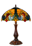 16" Large Amor Golden Victorian Style Tiffany Table Lamp 16" Large Amor Golden Victorian Style Tiffany Table Lamp