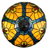 16" Large Amor Golden Victorian Style Tiffany Table Lamp 16" Large Amor Golden Victorian Style Tiffany Table Lamp