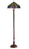 Large 18" Amor Green Victorian Style Tiffany Style Floor Lamp Large 18" Amor Green Victorian Style Tiffany Style Floor Lamp