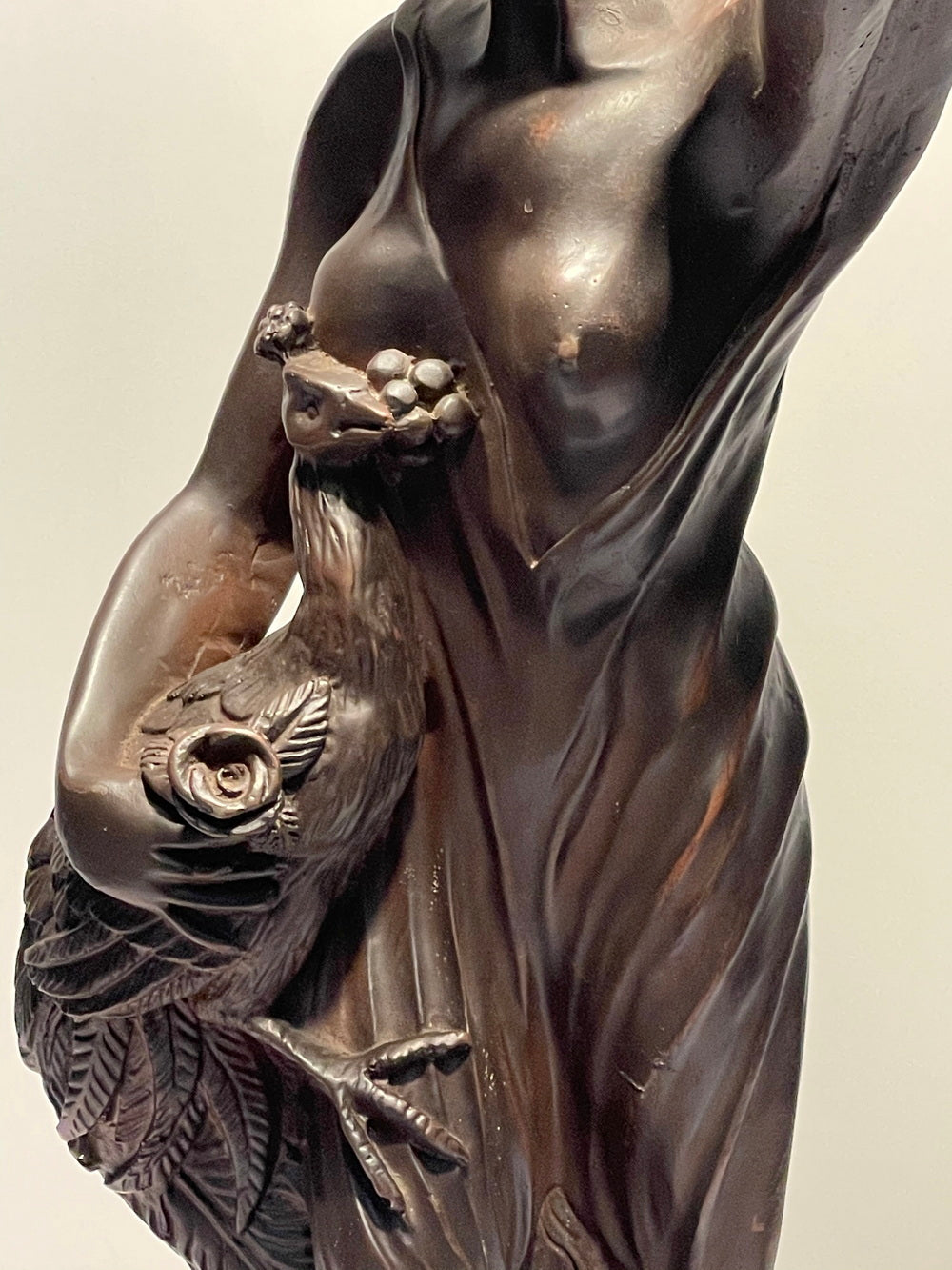 Huge 20" Red Tulip  Stained Glass Tiffany Table Lamp with Lady peacock Base Huge 20" Red Tulip  Stained Glass Tiffany Table Lamp with Lady peacock Base