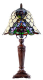10"  Flower Poppy Tiffany Style Stained Glass Table Lamp 10"  Flower Poppy Tiffany Style Stained Glass Table Lamp