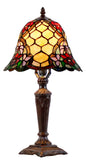 10"  Flower Poppy Tiffany Style Stained Glass Table Lamp 10"  Flower Poppy Tiffany Style Stained Glass Table Lamp