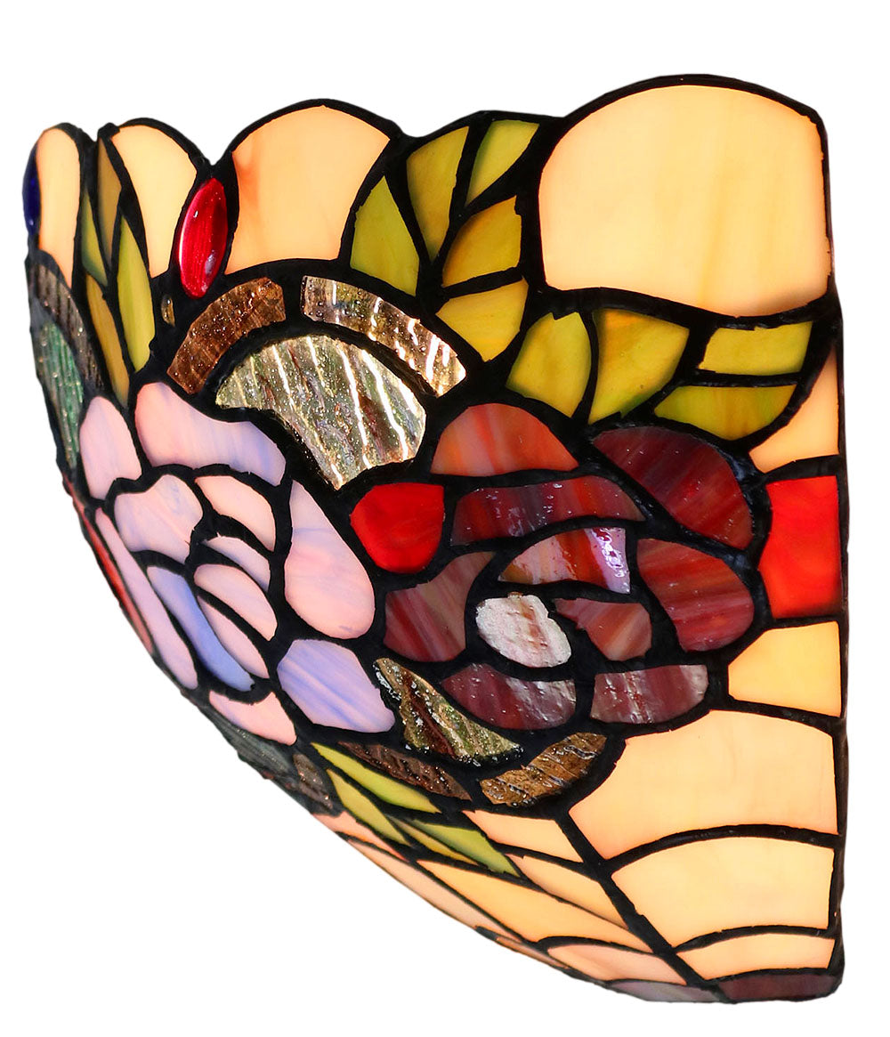 Rose  Style Tiffany Wall Sconce Rose  Style Tiffany Wall Sconce