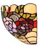 Rose  Style Tiffany Wall Sconce Rose  Style Tiffany Wall Sconce