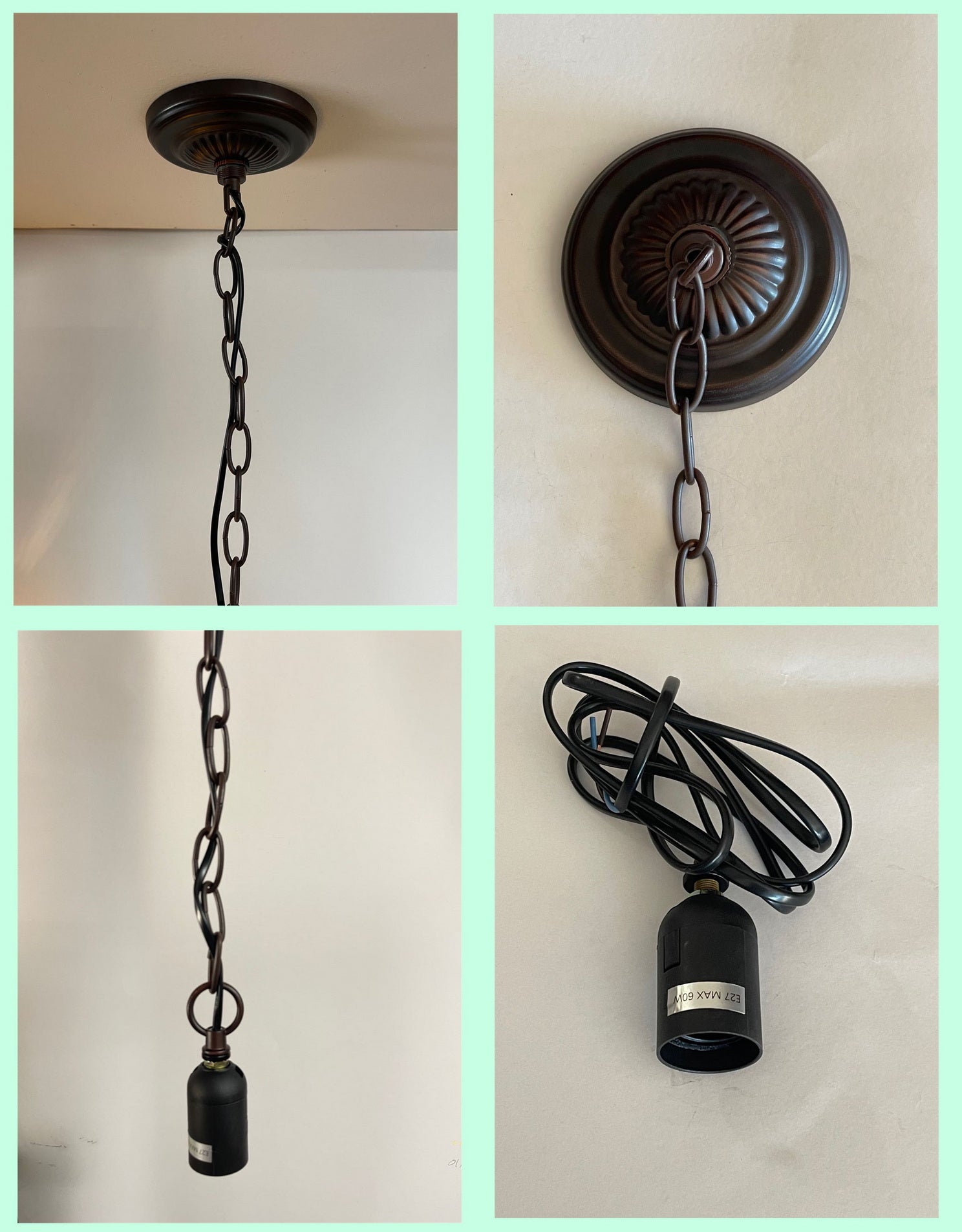 14" Green Jewel Carousel  Tiffany Stained Glass Shade Downlight Tiffany Pendant Lights 14" Green Jewel Carousel  Tiffany Stained Glass Shade Downlight Tiffany Pendant Lights