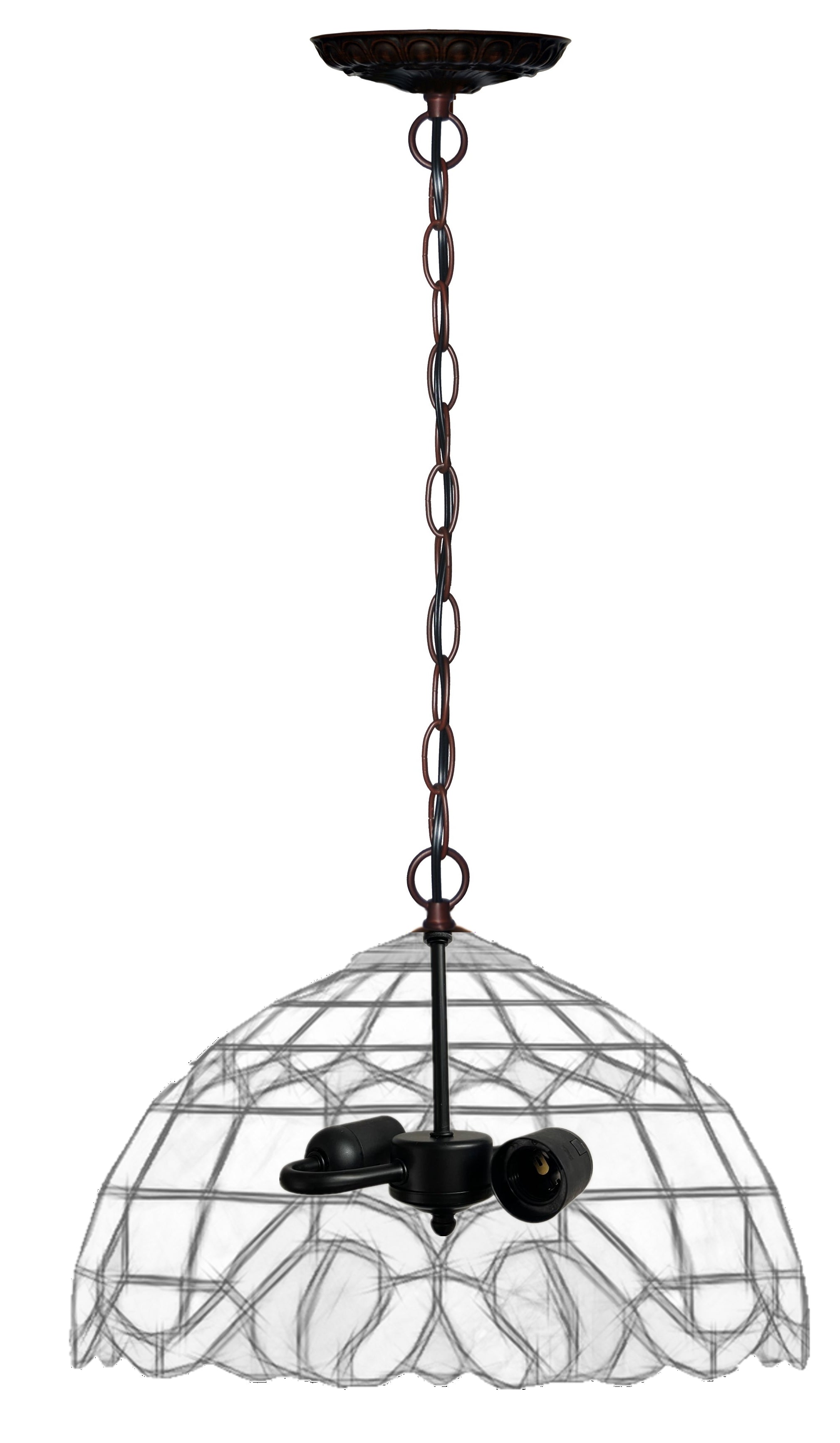 2-Bulb Light Fitting  for 16" -18" Wide Tiffany Pendant lamp shade 2-Bulb Light Fitting  for 16" -18" Wide Tiffany Pendant lamp shade