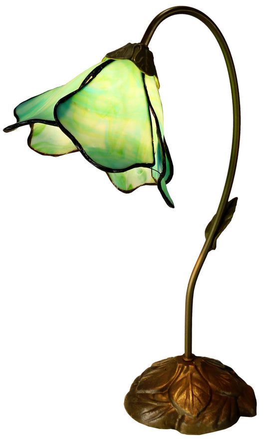 Amazing Flower Green Water Lily Style Tiffany Table Lamp