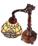 Elegant Leadlight Stained Glass Bridge Arm Vienna  Tiffany  Desk Lamp Elegant Leadlight Stained Glass Bridge Arm Vienna  Tiffany  Desk Lamp