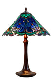 Large 16" Tiffany-style Desert Rose Stained Glass 23-inches High Table Lamp*blue Large 16" Tiffany-style Desert Rose Stained Glass 23-inches High Table Lamp*blue