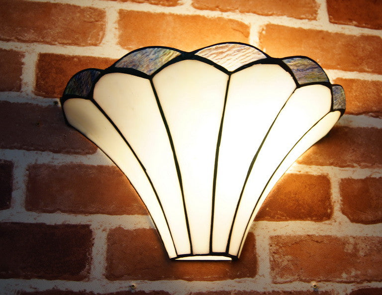 Lilly Soft curved linesTiffany Style Wall Sconce Lilly Soft curved linesTiffany Style Wall Sconce