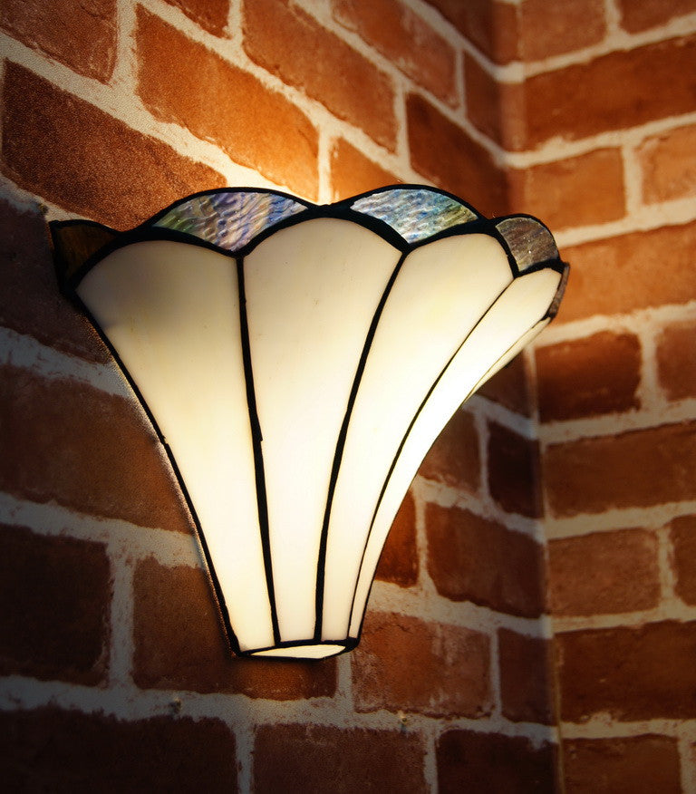 Lilly Soft curved linesTiffany Style Wall Sconce Lilly Soft curved linesTiffany Style Wall Sconce