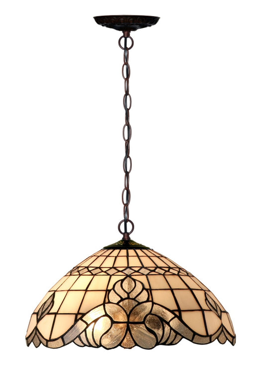 16" Large Vienna Baroque Style Tiffany Pendant Light