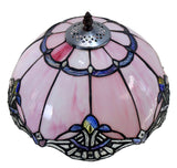 Flowing Color@12" Pink Baroque Style Stained Glass Tiffany Pendant Light Flowing Color@12" Pink Baroque Style Stained Glass Tiffany Pendant Light