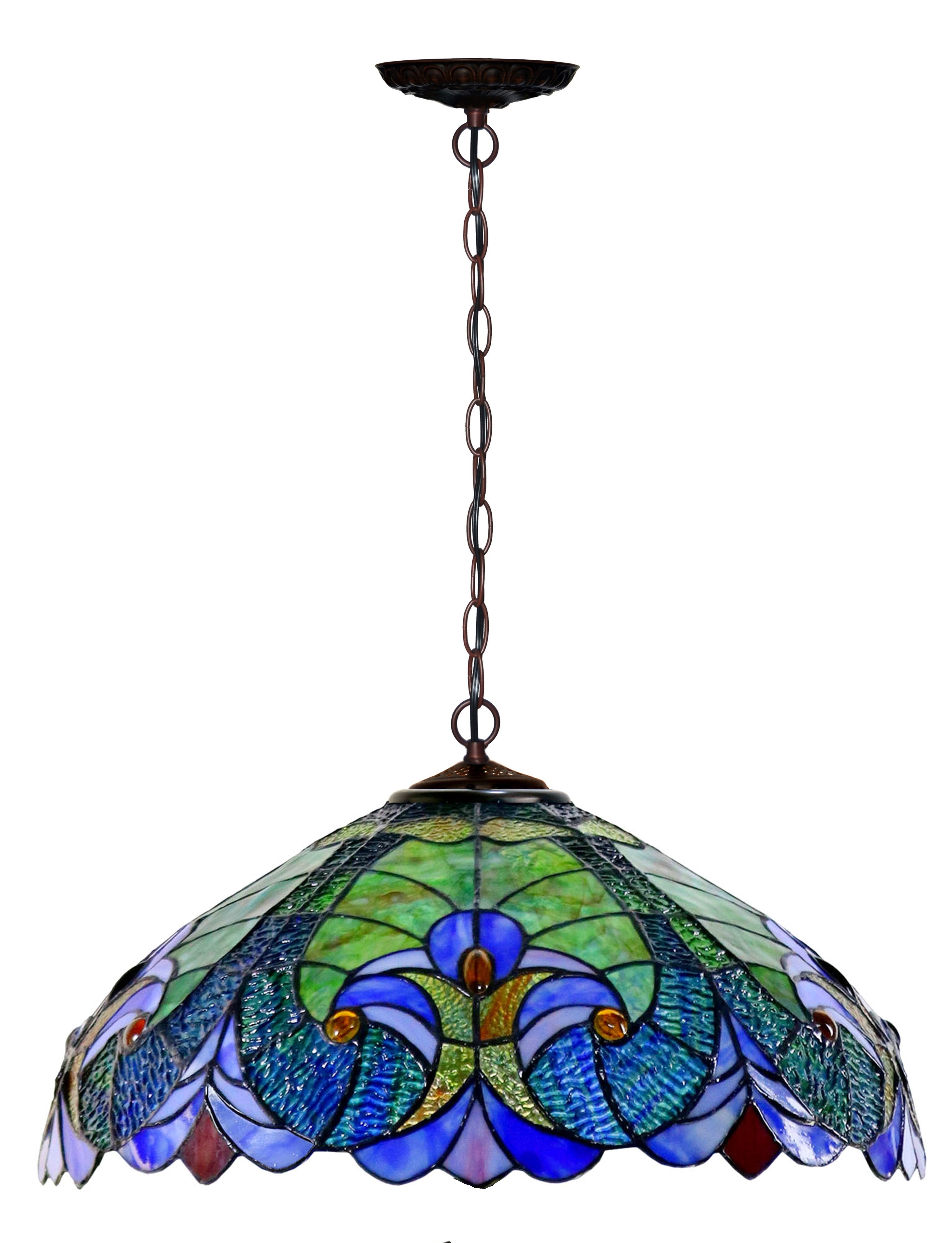 Large 18" Amor  Green Victorian Style Tiffany Style Pendant light Large 18" Amor  Green Victorian Style Tiffany Style Pendant light