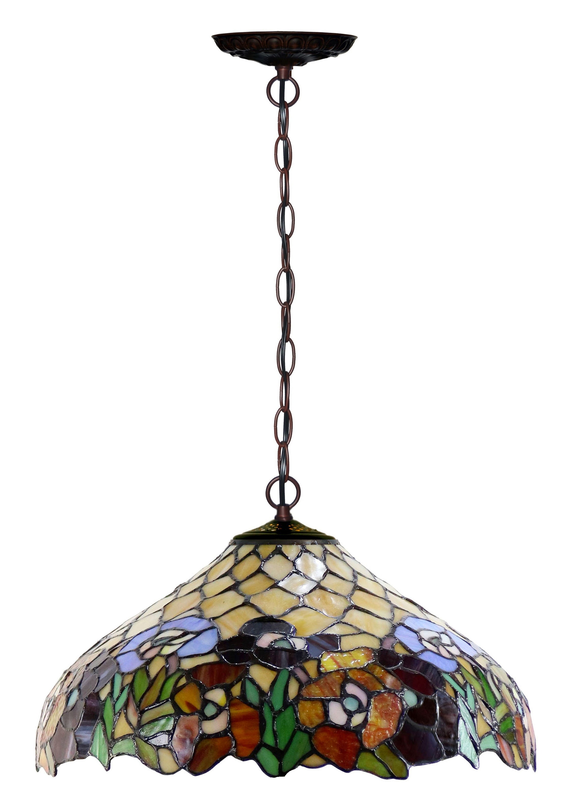 16" Flower Garden Blossom Style Tiffany  Pendant Light 16" Flower Garden Blossom Style Tiffany  Pendant Light
