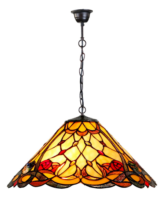 16" Flower Desert Rose Style Tiffany  Pendant Light