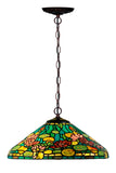 16" Large Pond Lily Stained Glass Tiffany Pendant Light 16" Large Pond Lily Stained Glass Tiffany Pendant Light