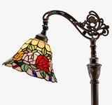 New Arrivals@Rose Style Leadlight Stained Glass Bridge Arm Tiffany  Floor Lamp New Arrivals@Rose Style Leadlight Stained Glass Bridge Arm Tiffany  Floor Lamp