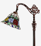 New Arrivals@Rose Style Leadlight Stained Glass Bridge Arm Tiffany  Floor Lamp New Arrivals@Rose Style Leadlight Stained Glass Bridge Arm Tiffany  Floor Lamp