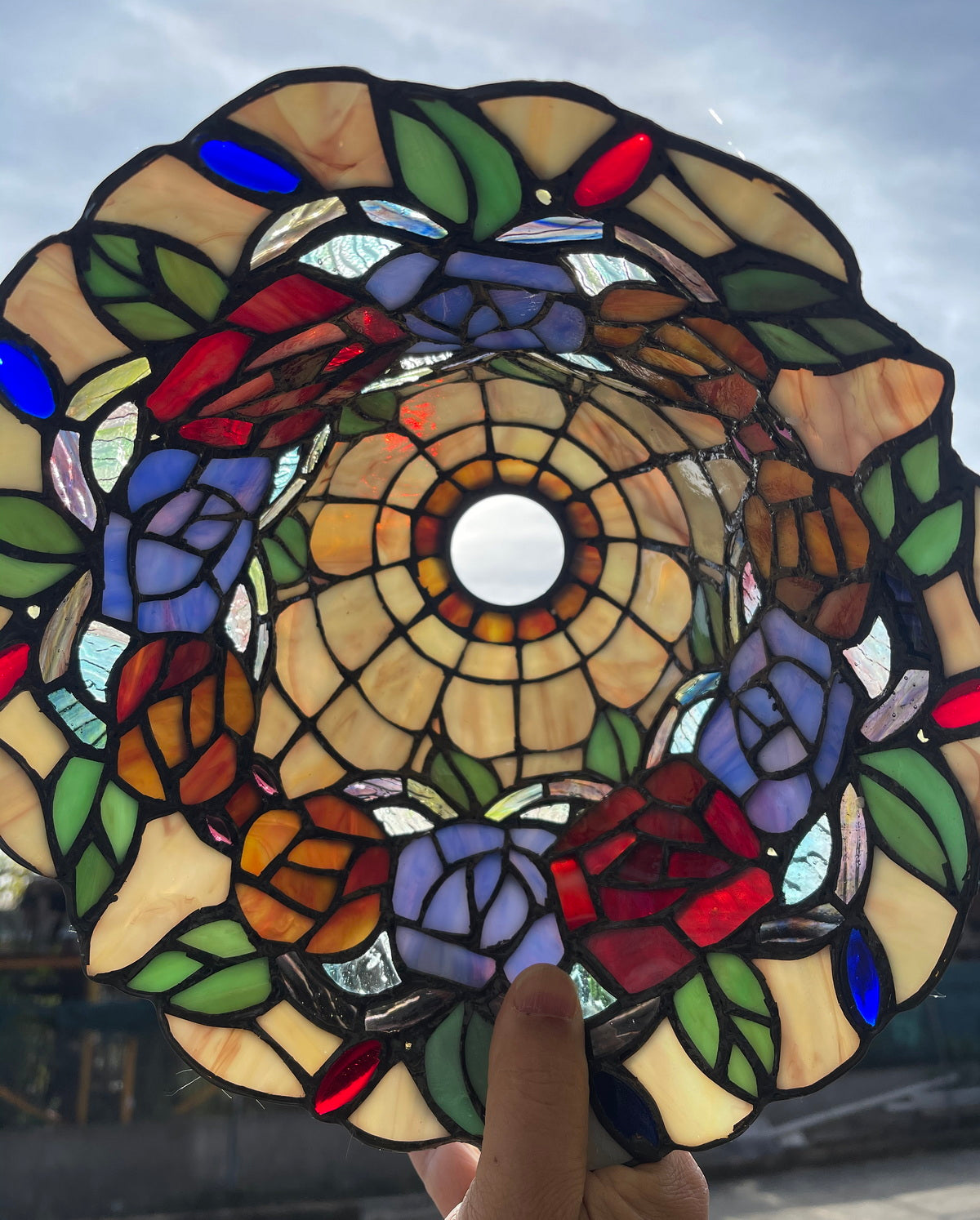 New Arrivals@Rose Style Leadlight Stained Glass Bridge Arm Tiffany  Floor Lamp New Arrivals@Rose Style Leadlight Stained Glass Bridge Arm Tiffany  Floor Lamp