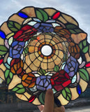 New Arrivals@Rose Style Leadlight Stained Glass Bridge Arm Tiffany  Floor Lamp New Arrivals@Rose Style Leadlight Stained Glass Bridge Arm Tiffany  Floor Lamp