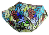 Grape Tiffany Style Stained Glass Wall Sconce Grape Tiffany Style Stained Glass Wall Sconce