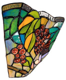Grape Tiffany Style Stained Glass Wall Sconce Grape Tiffany Style Stained Glass Wall Sconce