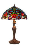 16" Traditional Dragonfly Floral Tiffany Table Lamp 16" Traditional Dragonfly Floral Tiffany Table Lamp