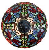 16" Traditional Dragonfly Floral Tiffany Table Lamp 16" Traditional Dragonfly Floral Tiffany Table Lamp