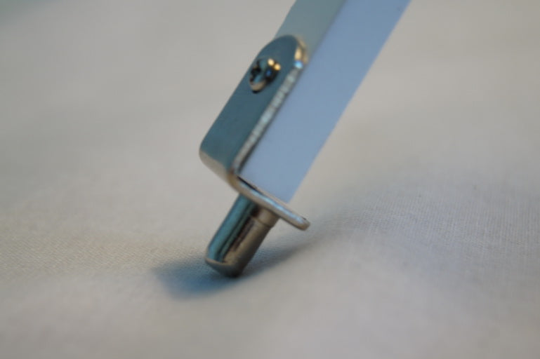 Limited Stock @Striking industrial style Tripod Table Lamp Beige shade with white wooden base Limited Stock @Striking industrial style Tripod Table Lamp Beige shade with white wooden base