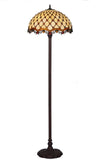 High Quality 18" Beaded  Stained Glass Tiffany Floor Lamp High Quality 18" Beaded  Stained Glass Tiffany Floor Lamp