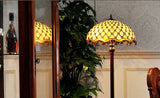 High Quality 18" Beaded  Stained Glass Tiffany Floor Lamp High Quality 18" Beaded  Stained Glass Tiffany Floor Lamp