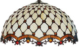 High Quality 18" Beaded  Stained Glass Tiffany Floor Lamp High Quality 18" Beaded  Stained Glass Tiffany Floor Lamp
