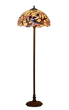 Large 16" Magpies Bird cherry blossom Stained Glass Tiffany Floor Lamp Large 16" Magpies Bird cherry blossom Stained Glass Tiffany Floor Lamp