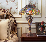 Limited Edition@Huge 18"(46cm wide )Rose Style Tiffany Table Lamp Limited Edition@Huge 18"(46cm wide )Rose Style Tiffany Table Lamp